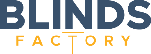 logo blindsfactory blue